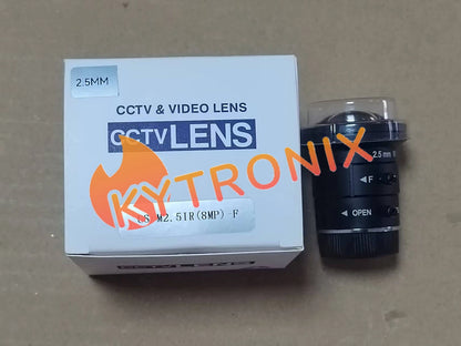 Camera Fisheye Lens 8Mega Pixels Focal Length 2.5MM F1.6 CS Mount