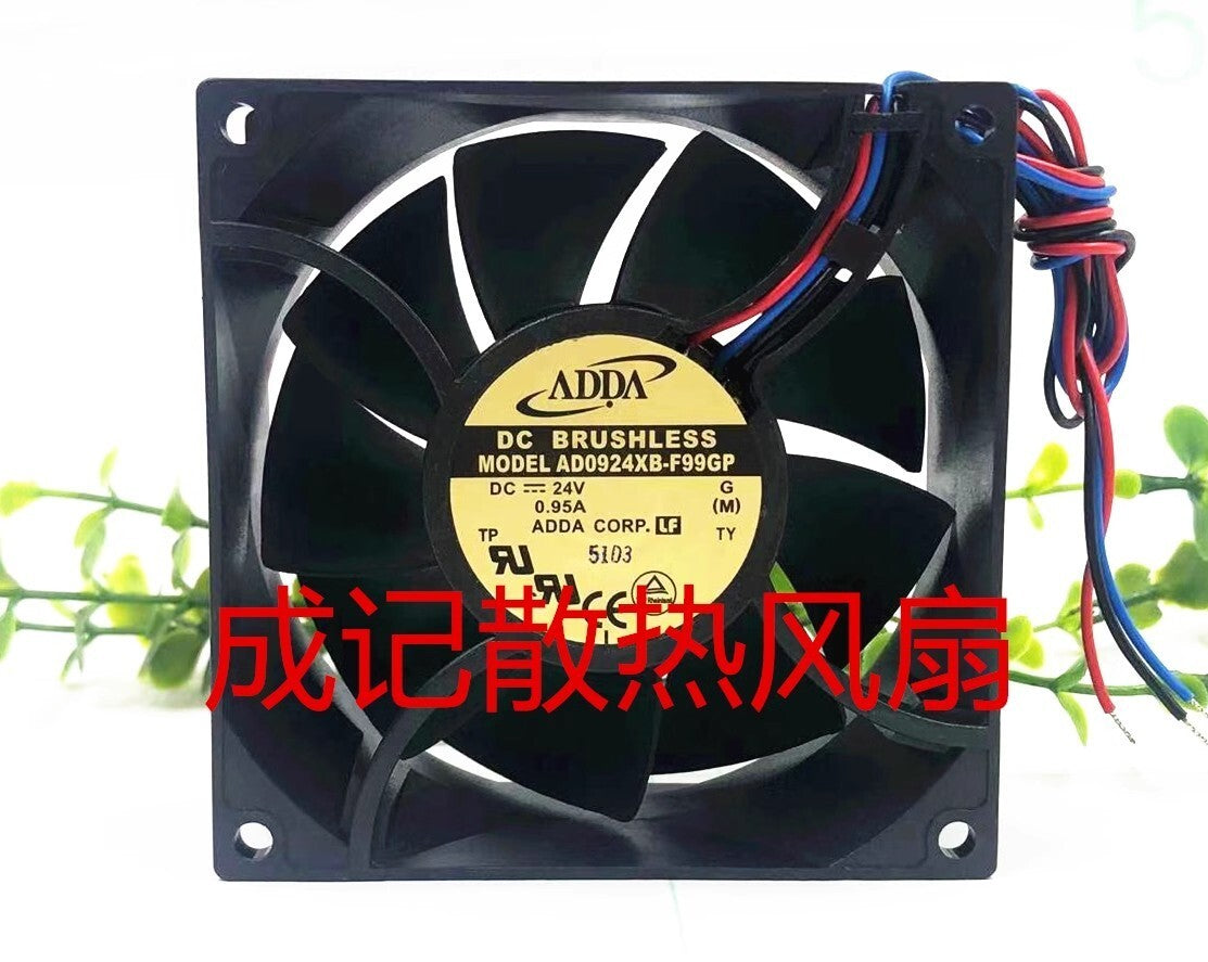 ADDA AD0924XB-F99GP 9038 DC24V 0.95A 3-wire inverter high airflow cooling fan