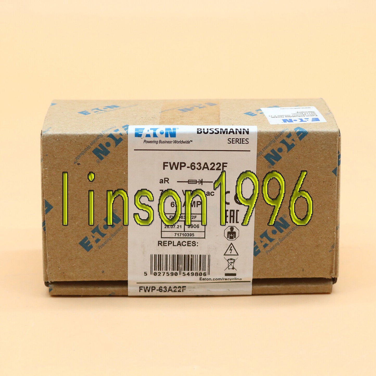 10-Piece/Box Bussmann EATON Fuse FWP-63A22F 700V Fast Ship - BUSSMANN EATON