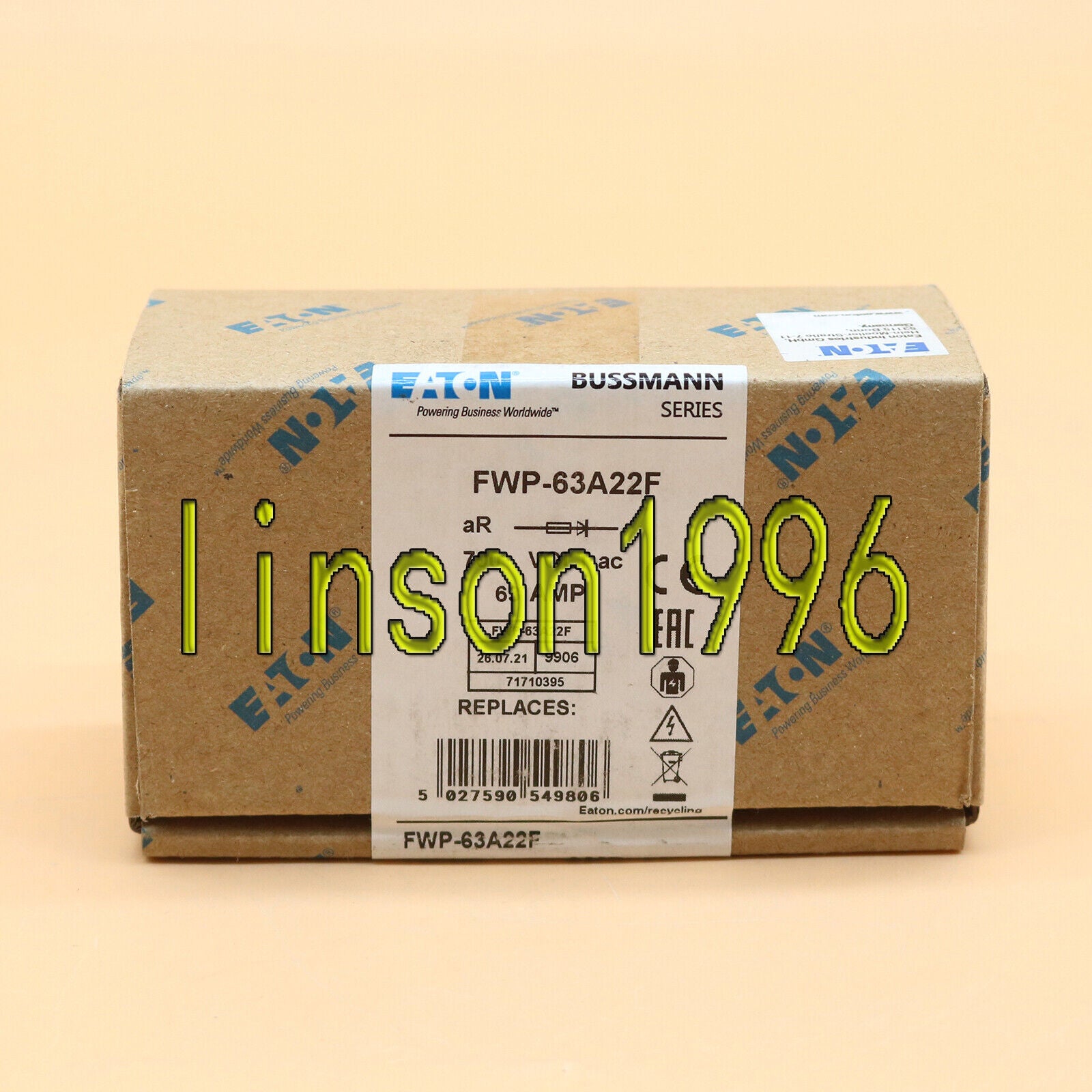 10-Piece/Box Bussmann EATON Fuse FWP-63A22F 700V Fast Ship - BUSSMANN EATON