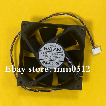 new HKFAN AS8025V12 DC12V 0.50A 4-pin silent cooling fan
