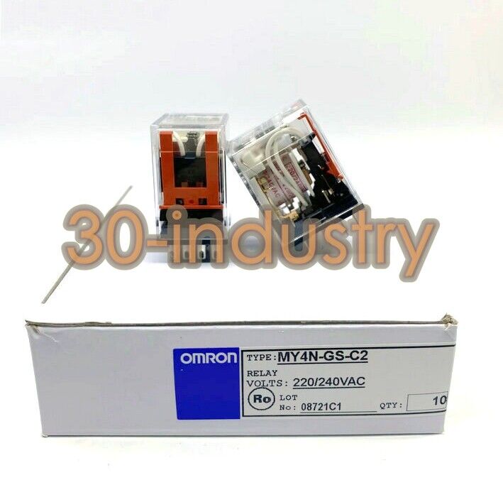 OMRON MY4N-GS-C2 Relay - AC220V DC24V - Pack of 10 Units - OMRON