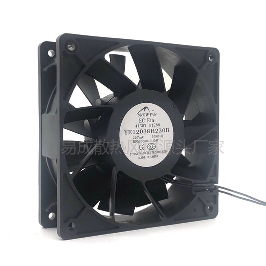 new SNOW FAN YE12038H220B AC220V 15W 3500r/min 2-wire Axial Cooling Fan - SNOW