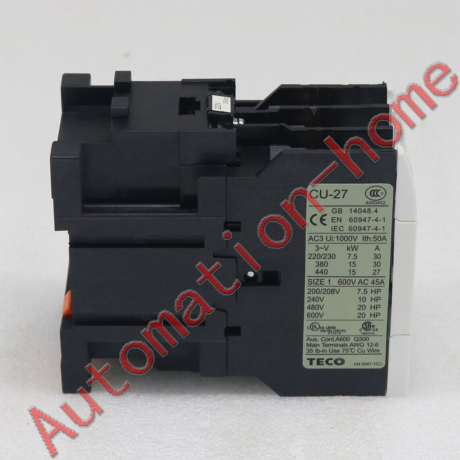 New 1PC TECO CU-27 220V Contactor - TECO