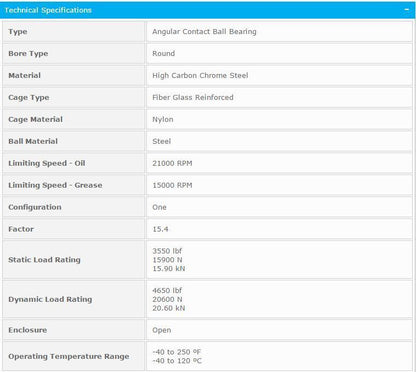 new NTN 7008C Single Angular Contact Ball Bearings 40x68x15mm. - NTN