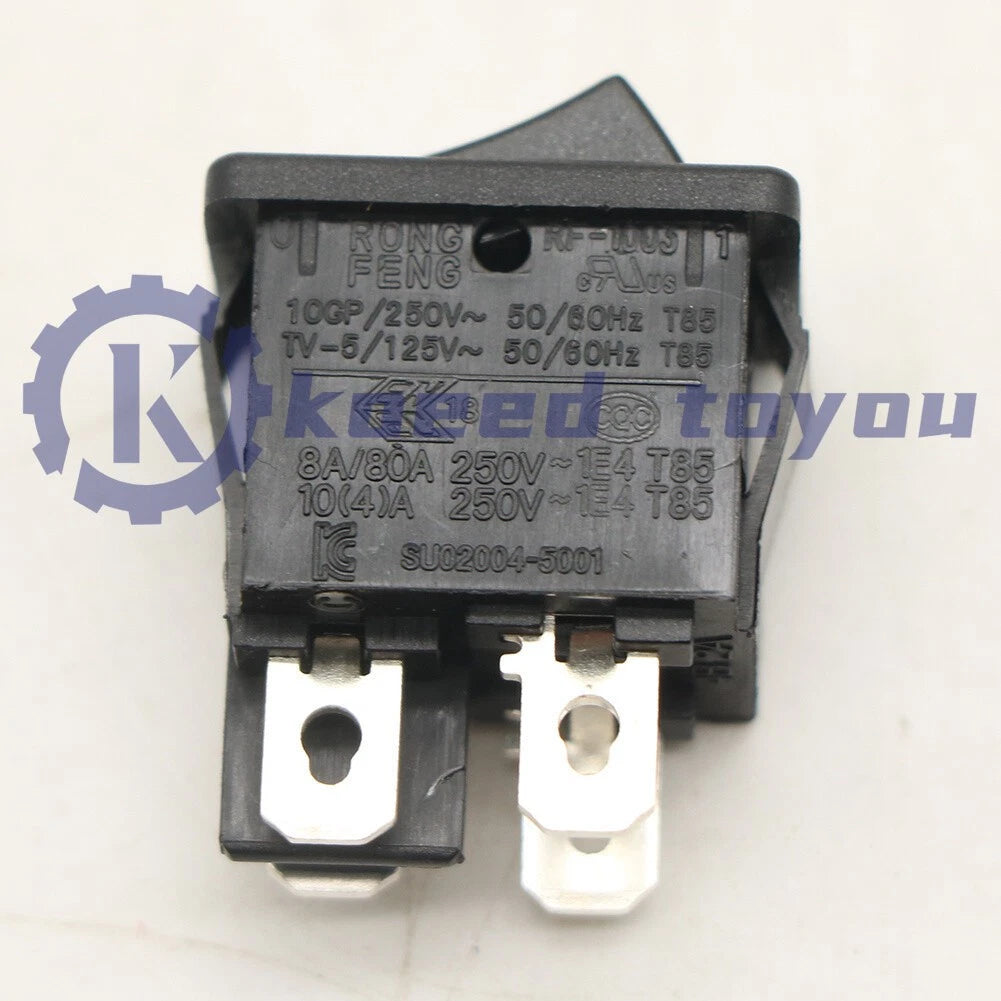 1PC RONG FENG RF-1003 TV-5 Rocker Switch 4 Pins 2 Positions 10A 250VAC T85