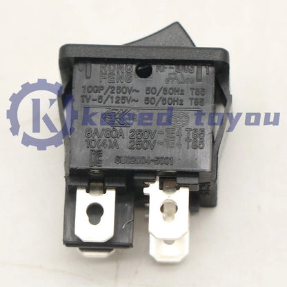 1PC RONG FENG RF-1003 TV-5 Rocker Switch 4 Pins 2 Positions 10A 250VAC T85