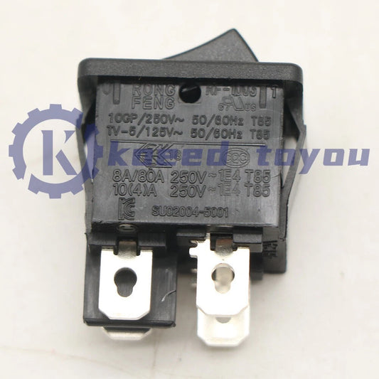 1PC RONG FENG RF-1003 TV-5 Rocker Switch 4 Pins 2 Positions 10A 250VAC T85
