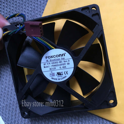 FOXCONN 9225 HP P/N : 435452-001 Rev.B PV902512PSPF 0H DC12V 0.40A pwm fan 4pin