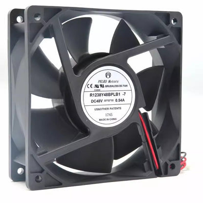 PELKOMOTORS R1238Y48BPLB1-7 12038 DC48V 0.54A 12CM 2-Wire Inverter Cooling Fan