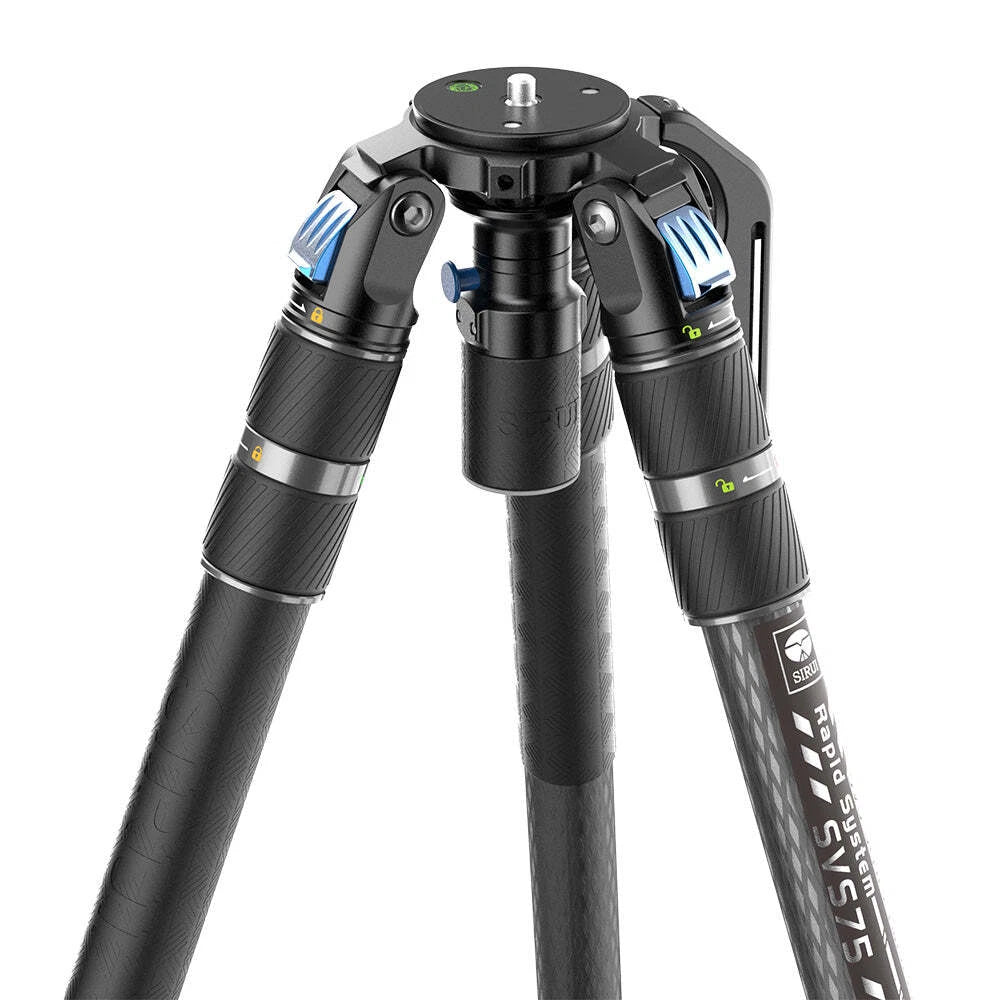 FOR SIRUI SVS75 Carbon Fiber Video Camera Tripod SVH15 Fluid Head OneStep