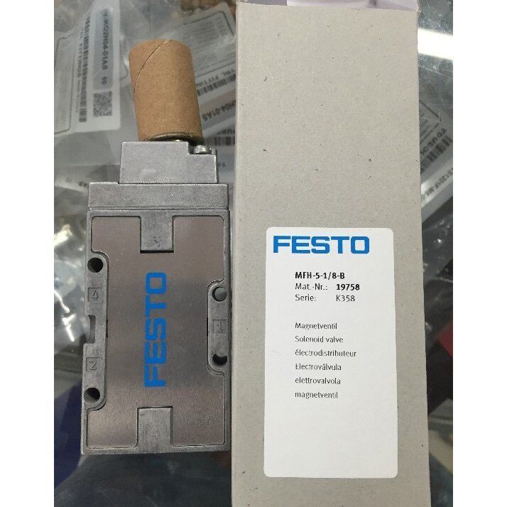 New 1pc Festo Solenoid Valve MFH-5-1/8-B 19758 Spot Stock - FESTO