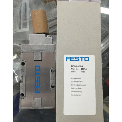 New 1pc Festo Solenoid Valve MFH-5-1/8-B 19758 Spot Stock - FESTO