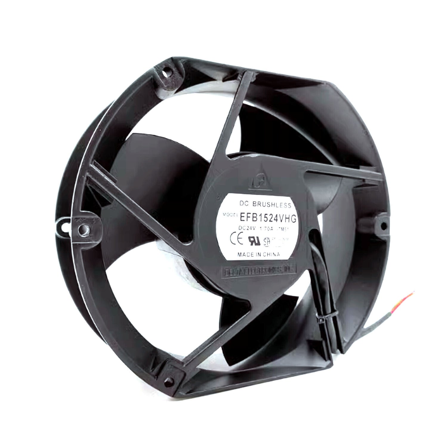 DELTA EFB1524VHG 24V 1.7A 150mm Silent Cooling Fan for Home & Office - DELTA