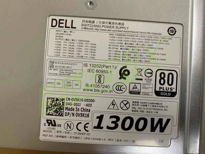 For Dell Precision T7910 redundant workstation 1300W T31JM V5K16 Power Supply~