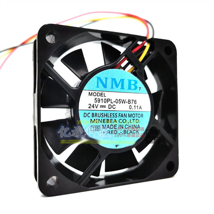 NMB 5910PL-05W-B76 6015 24V 0.11A 6CM inverter cooling fan