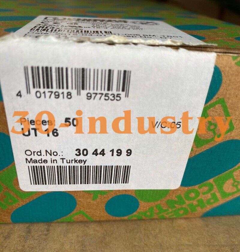 50PCS Phoenix 3044199 UT 16 Straight Terminal Connectors - PHOENIX