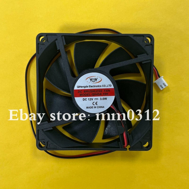 new YOY QIHDA 15H DC12V 3.0W 80*80*20MM 2-Wire Cooling Fan