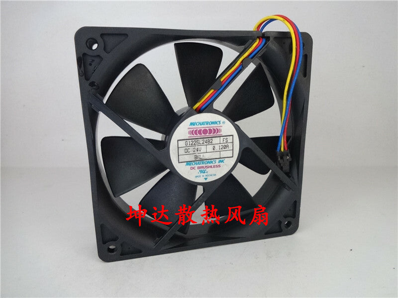 1pcs  MECHATRONICS G1225L24B2 FS 24V 0.120A 12CM 12025 inverter fan