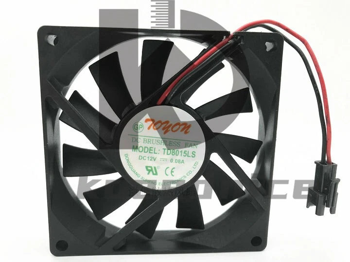 1PC Cooling Fan 12V 0.08A 8015 80*80*15MM 2-wire TD8015LS