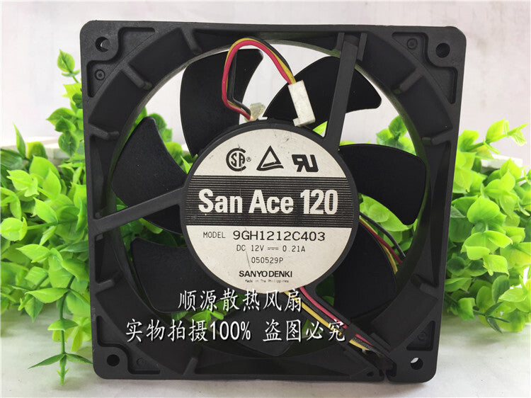 San Ace 120 9GH1212C403 12V 0.21A 12CM 12025 3-wire cooling fan