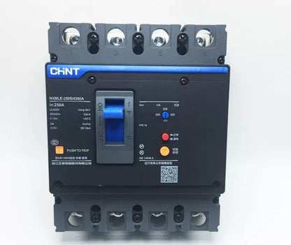 Chint NXMLE-250S Series NXMLE-250S/4300A Leakage Circuit Breaker 4P