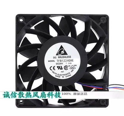 Delta TFB1224GHE DC24V 1.44A 3-Wire Inverter Mute Cooling Fan