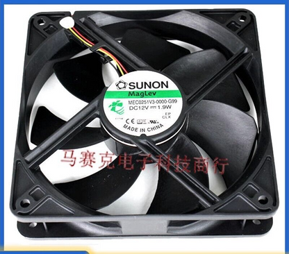 SUNON MEC0251V3-0000-G99 12V 1.9W 12CM 12025 3-Wire Cooling Fan