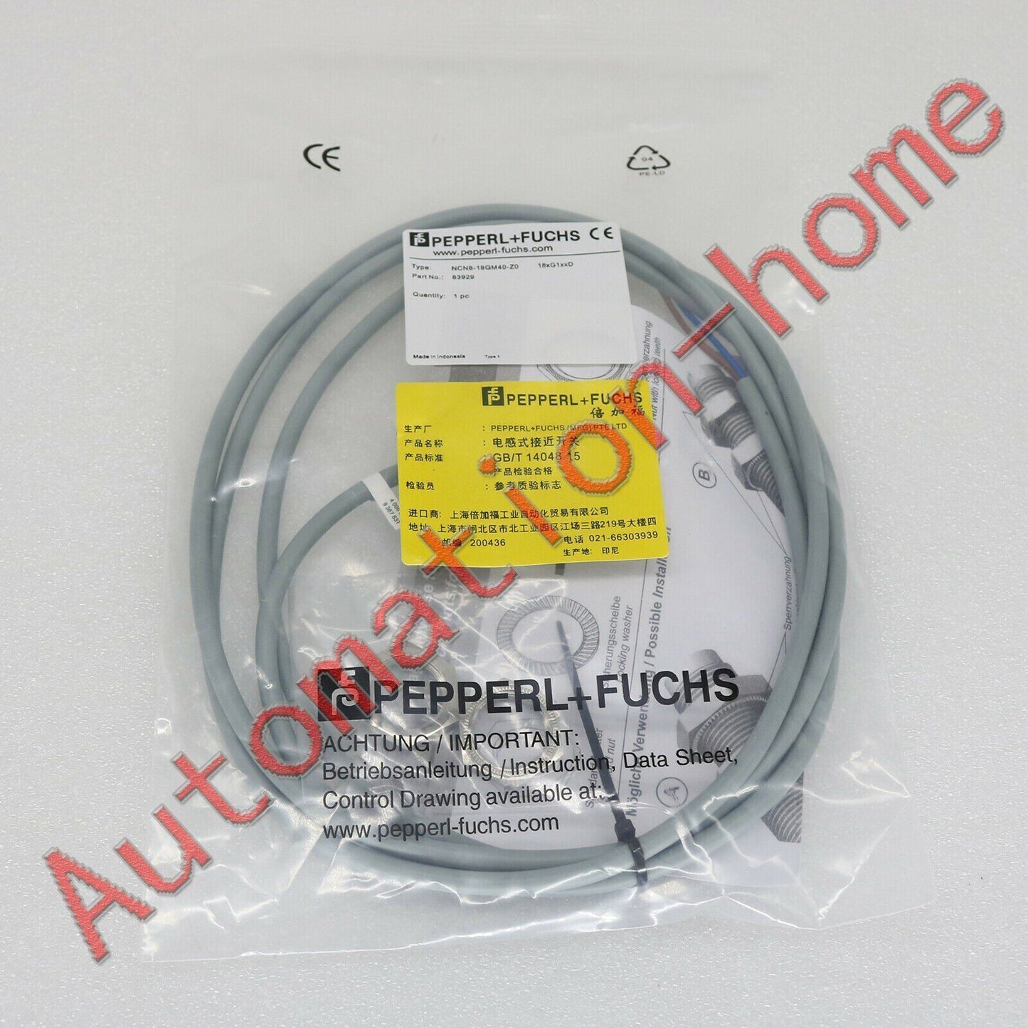 For Pepperl+Fuchs NCN8-18GM40-Z0 Inductive Proximity Switch Sensor