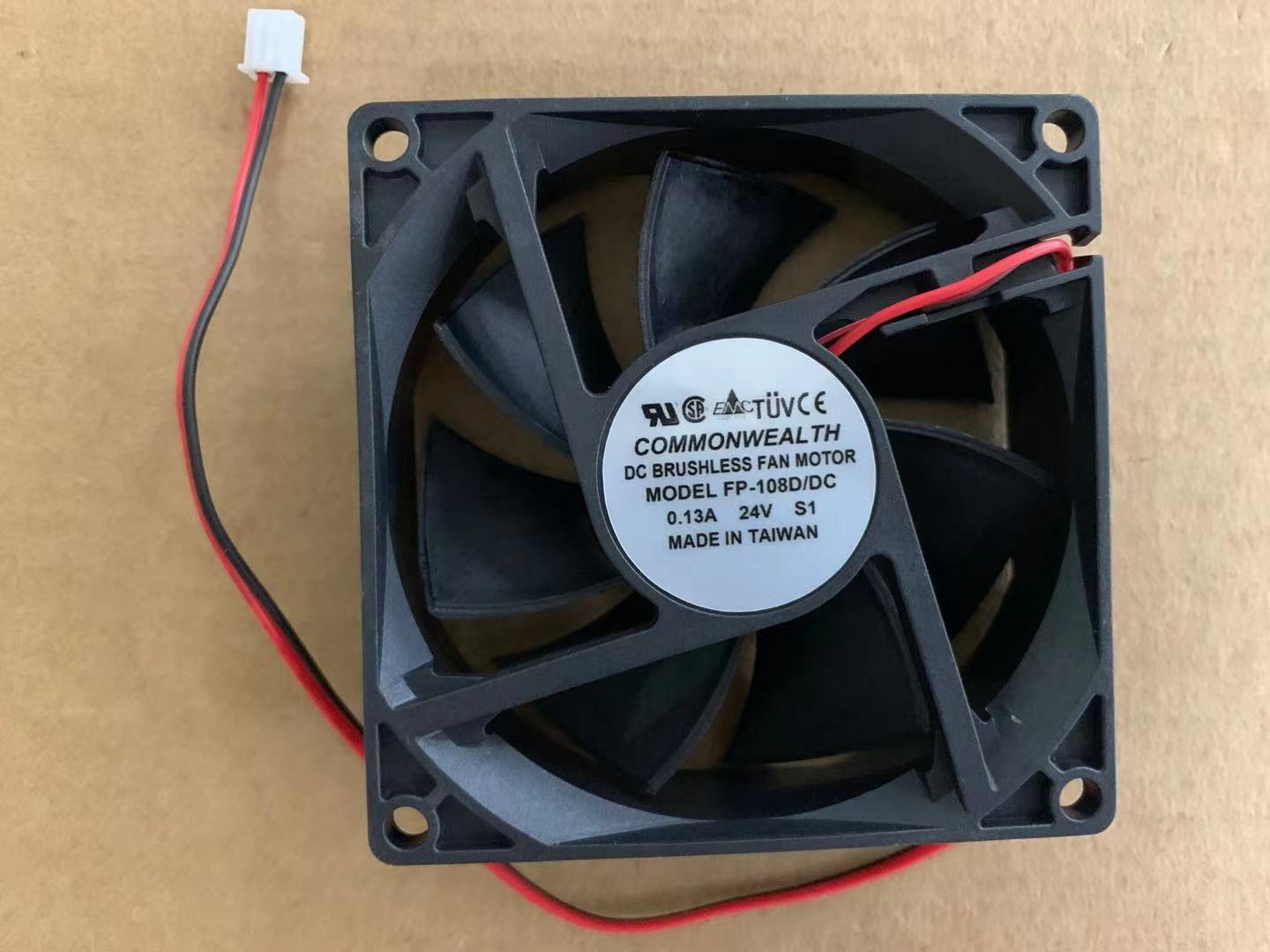 new 1PC COMMONWEALTH FP-108D/DC S1 8025 8CM 24V 0.13A inverter cooling fan