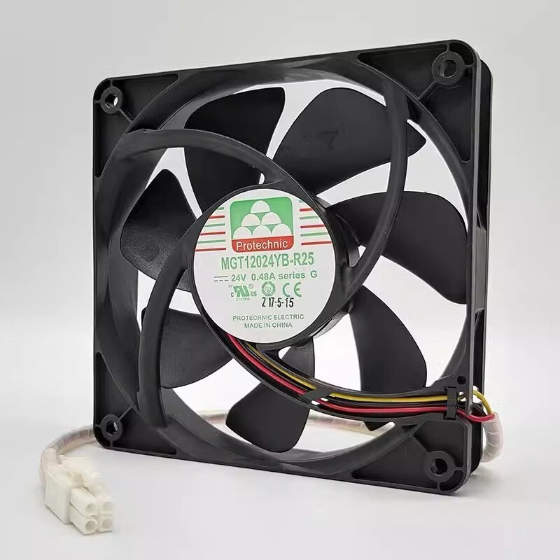 1PCS MGT12024YB-R25 12025 24V 0.48A 12CM 3-Pin Inverter Cooling Fan