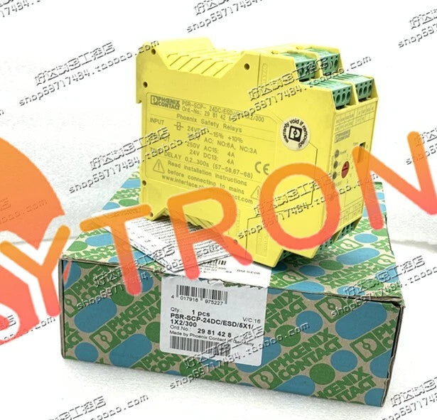 1Pcs Phoenix Safety Relay 2981428 PSR-SCP-24DC/ESD/5X1/1X2/300