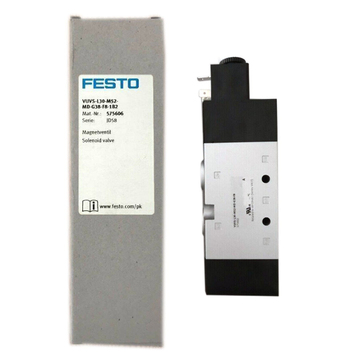 new 1PCS FESTO VUVS-L30-M52-MD-G38-F8-1B2 575606 Solenoid valve - FESTO
