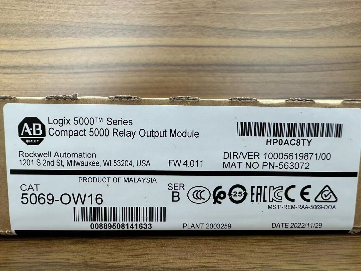 Compact 5000 Relay Output Module 5069-OW16 - KOEED