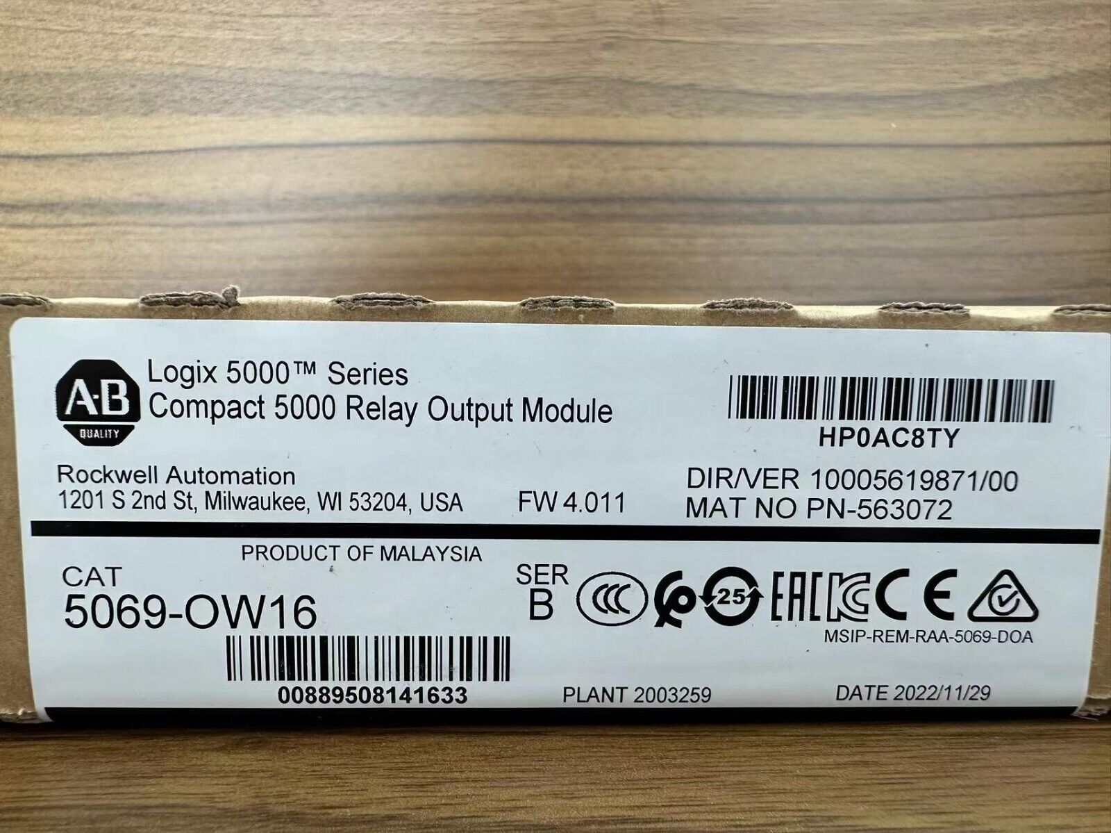Compact 5000 Relay Output Module 5069-OW16 - KOEED