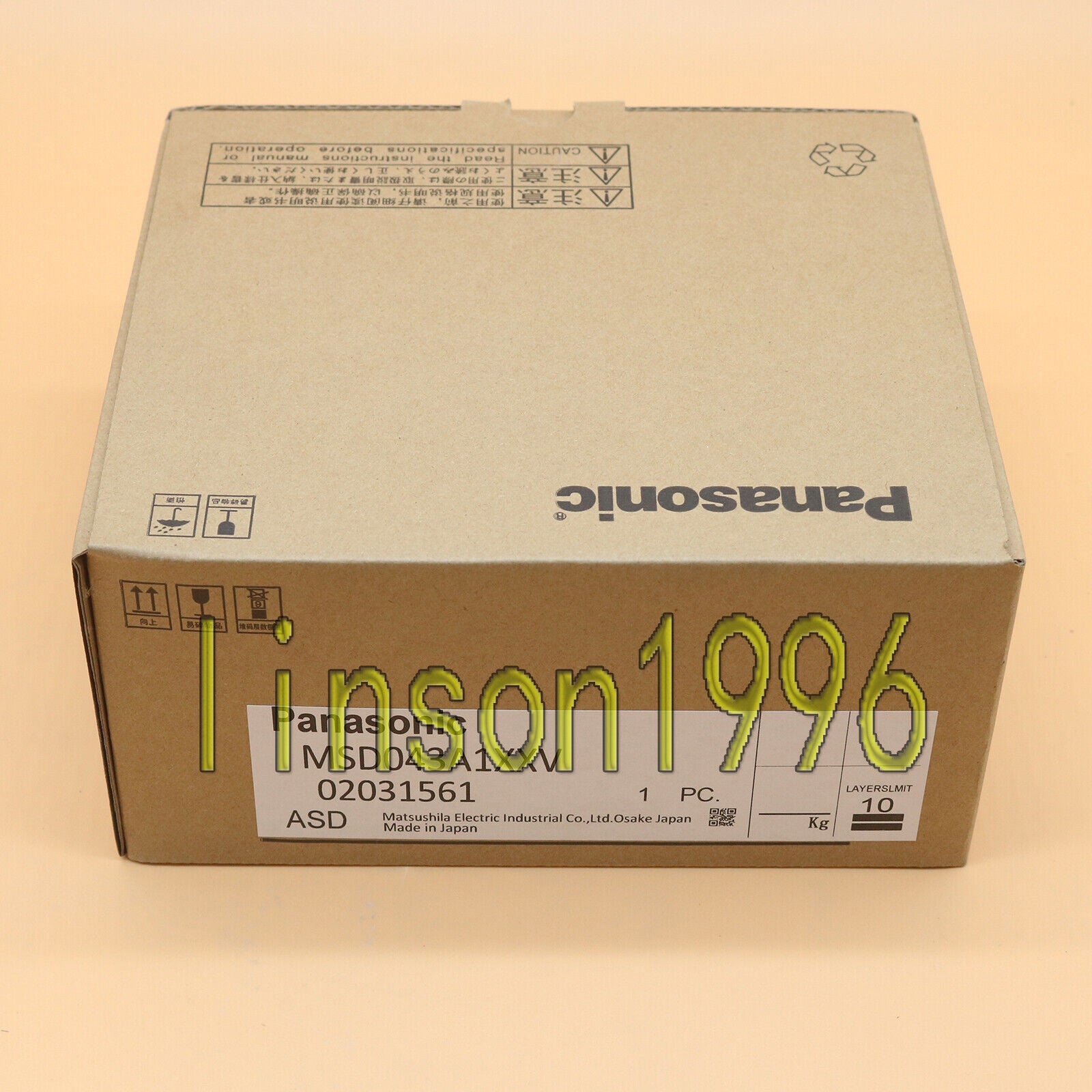 Panasonic AC Servo Driver MSD043A1XXV - High-Performance Motor Driver - PANASONIC