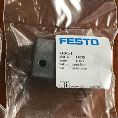 new 1PC Festo VAD-1/8 14015 Vacuum Generator valve Quality assurance
