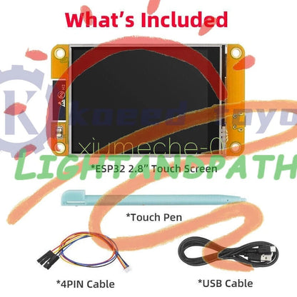 ESP32 WiFi Bluetooth Development Board 2.8in LCD TFT Touch Screen Module 240*320