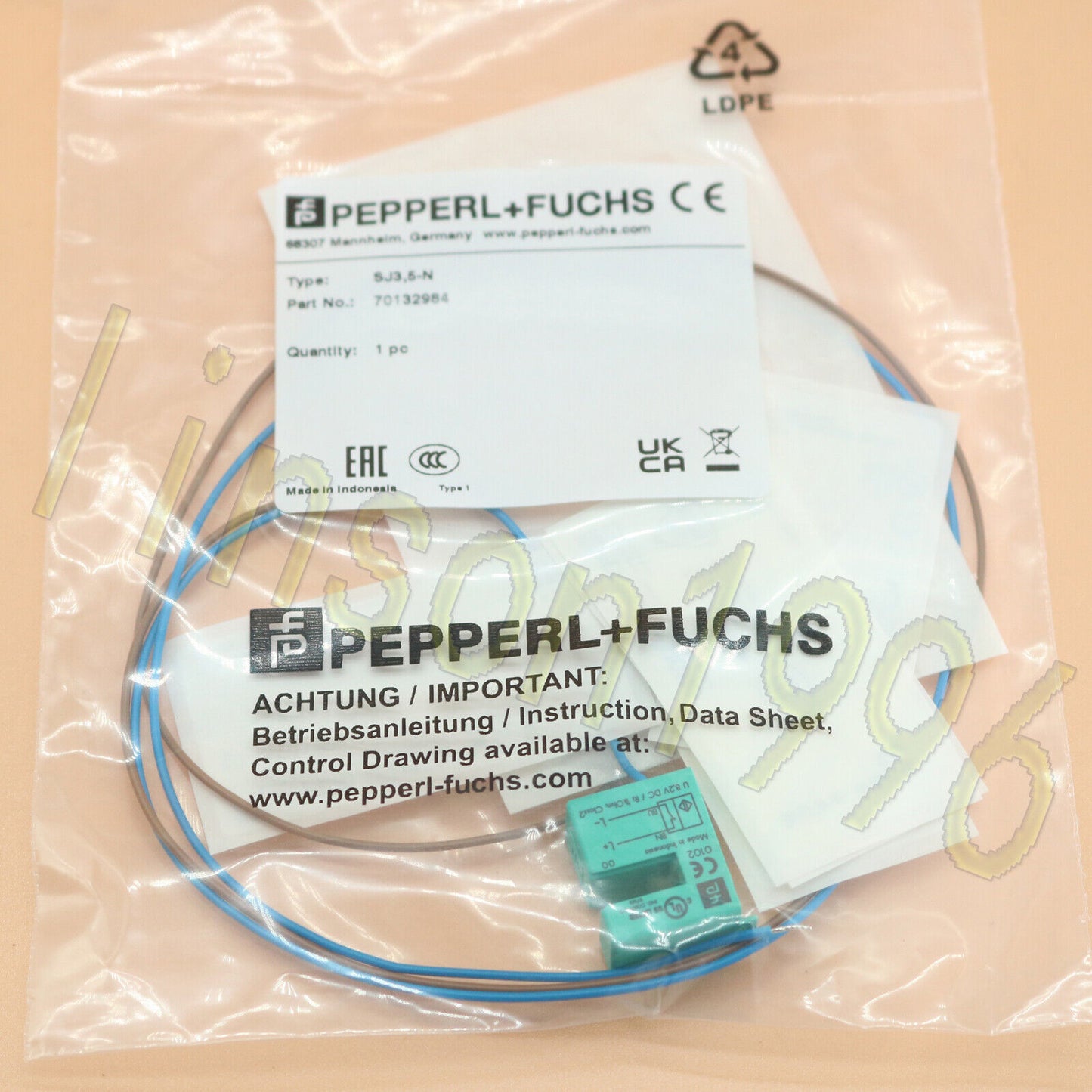 Pepperl+Fuchs SJ3.5-N Inductiver Sensor - PEPPERL+FUCHS