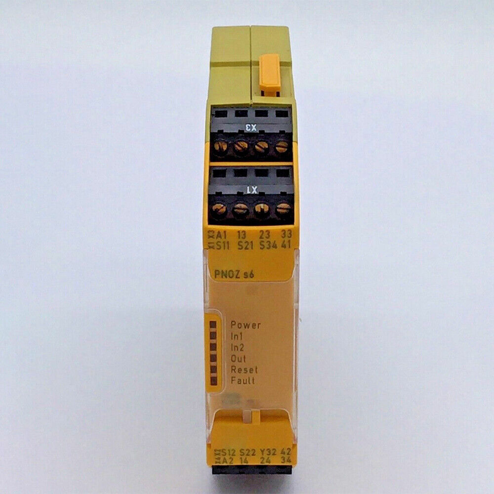 For Pilz PNOZ S6 750106 Safety Relay 2-Channel Two Hand Control 24VDC Pilz