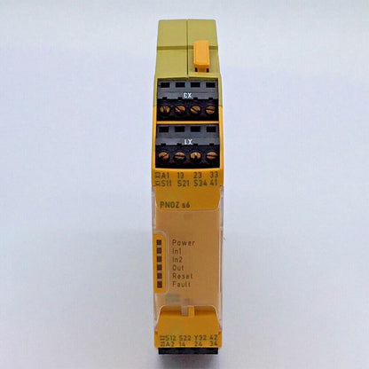 Pilz PNOZ S6 750106 Safety Relay 24VDC 2 Channel Two Hand Control - PILZ