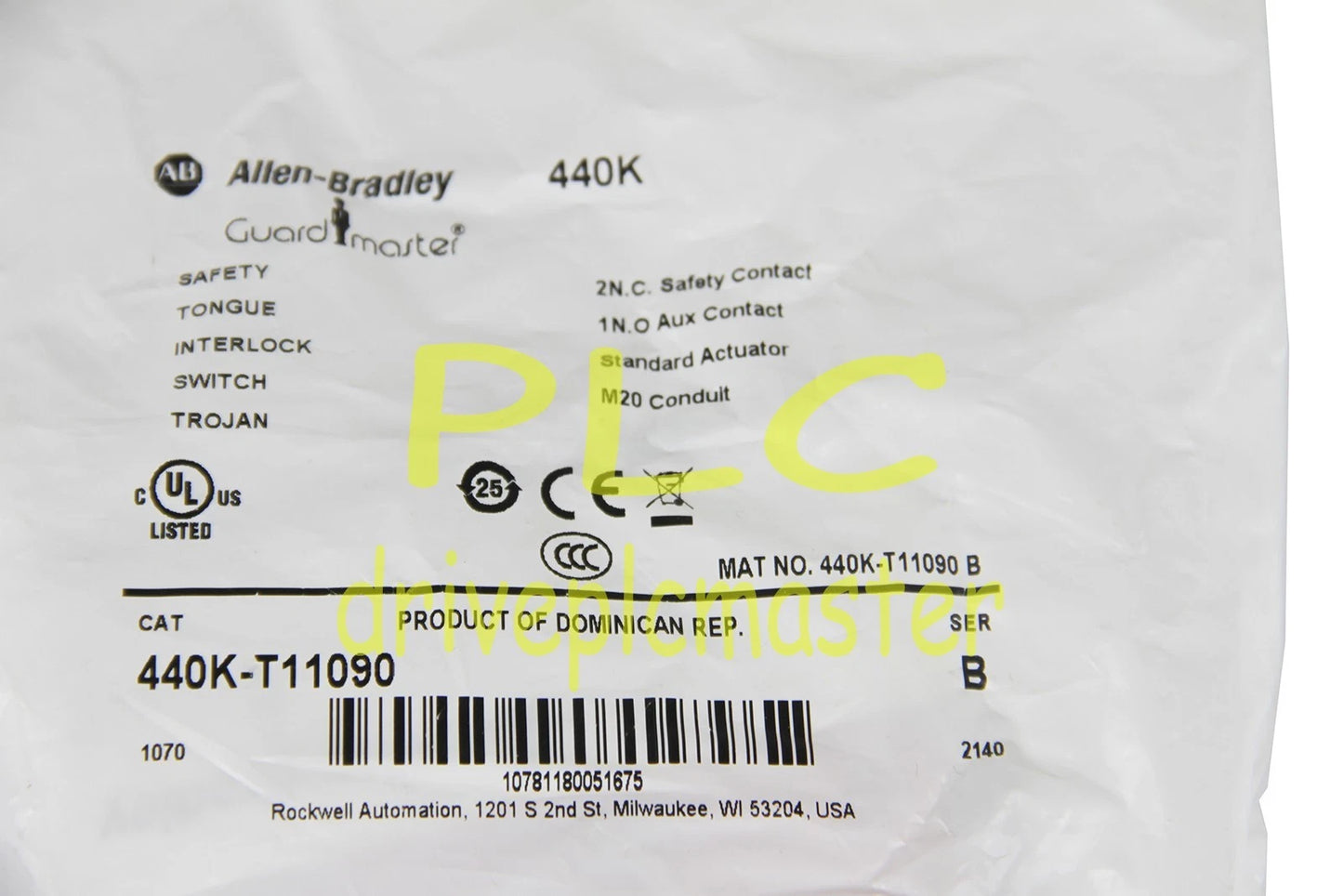 1pcs Safety Switch for Allen-Bradley EN/IEC-60947-5-1 #dr