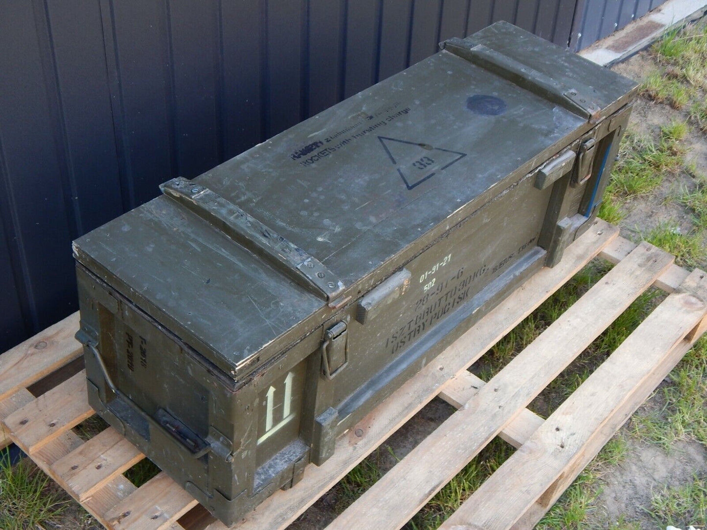 Used Transport Box Crate Wooden Crate Wooden Transit Box CaseMaljutka Malyutka - MALJUTKA MALYUTKA