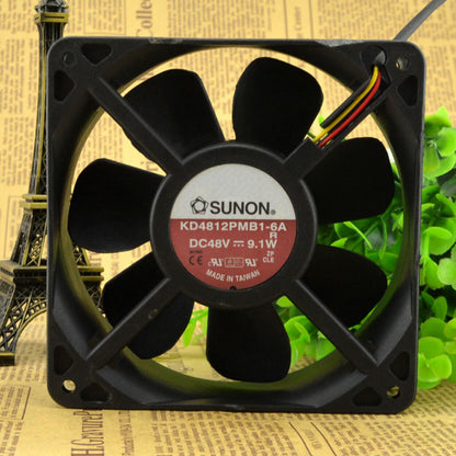 SUNON KD4812PMB1-6A 12038 DC48V 9.1W Cooling Fan - SUNON