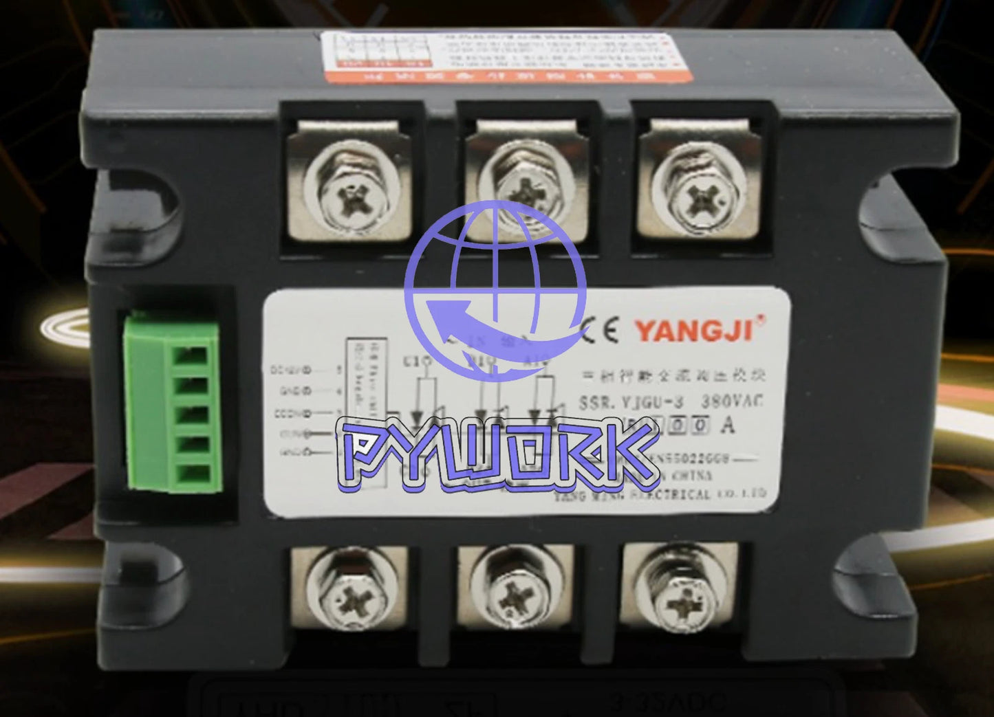 YJGU-3R3840A 380V 40A Three-phase SSR Intelligent AC Voltage Regulating Module~