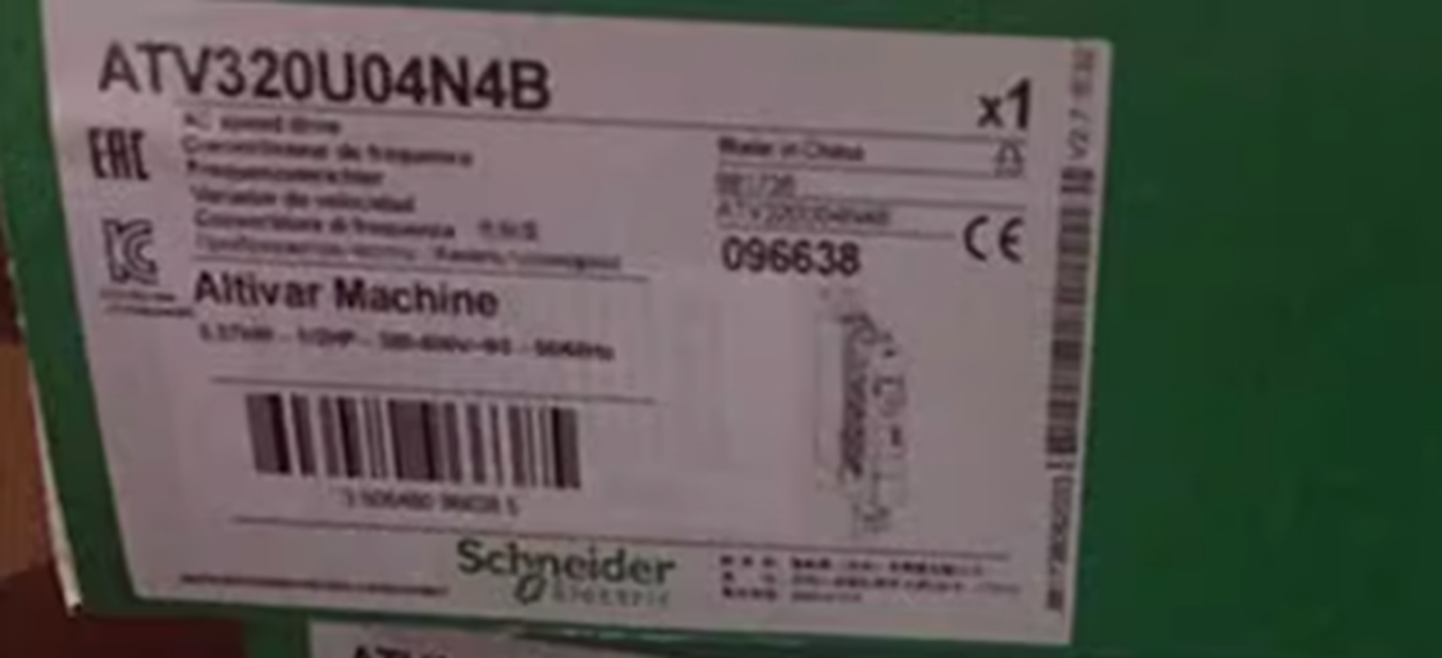 Schneider Inverter ATV320U04N4B - SCHNEIDER