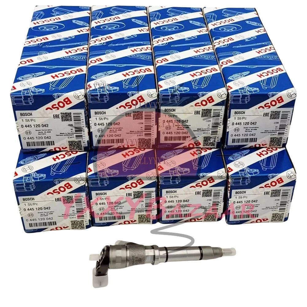 8X 0445120042 Fuel Injector For 2006-07 Chevy GMC Duramax LBZ Hummer 6.6L Bosch~