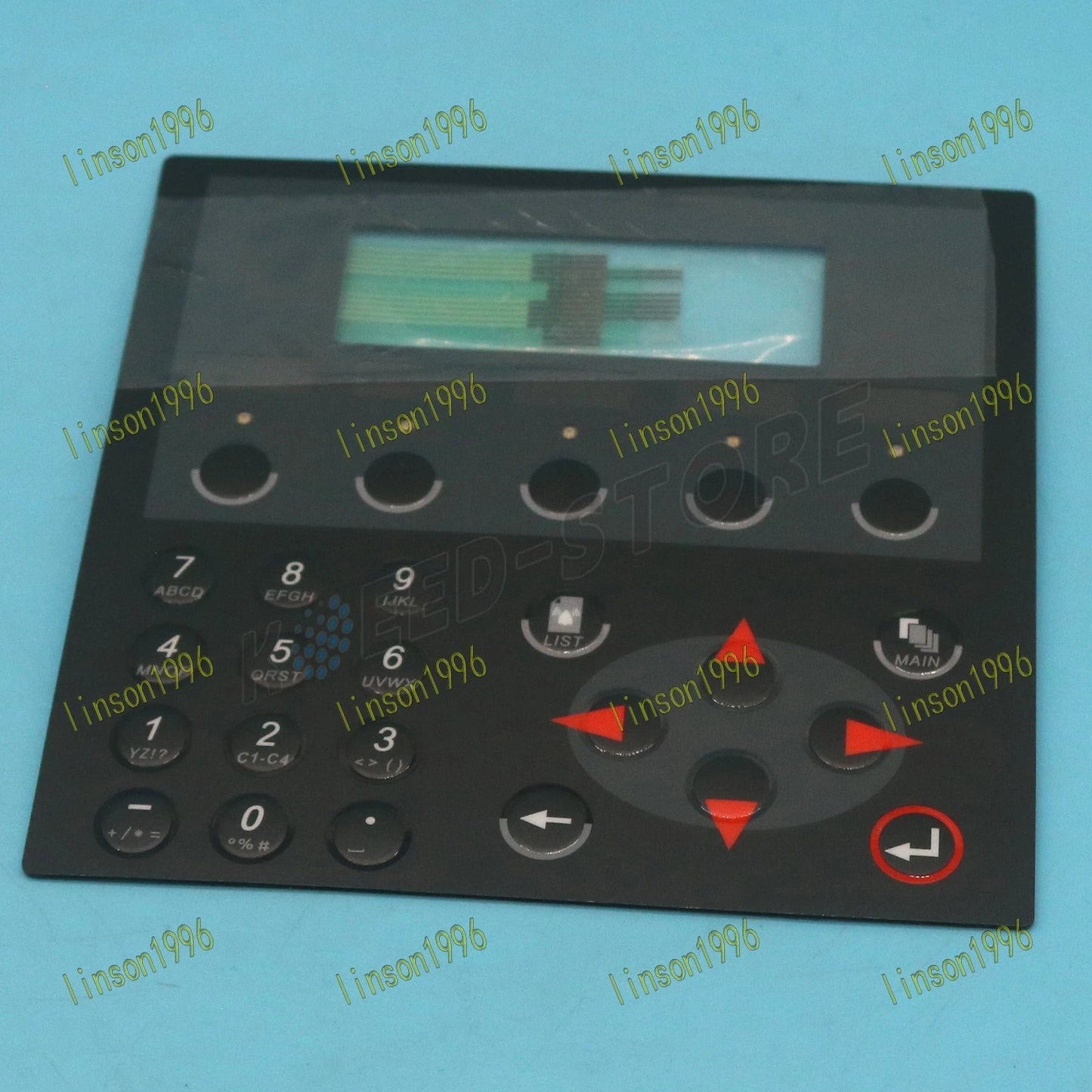 A Beijer E200 model membrane keyboard switch: 02800B 02800C 02800E 02800F