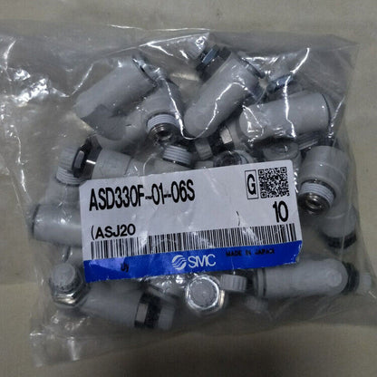 SMC ASD330F-01-06S 10-Piece Speed Controller Valve - SMC