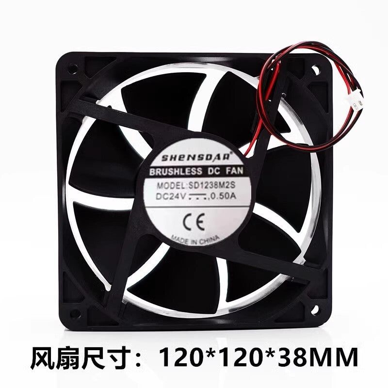 SENSDAR SD1238M2S 12038 DC24V 0.50A 12CM 2-wire high airflow cooling fan
